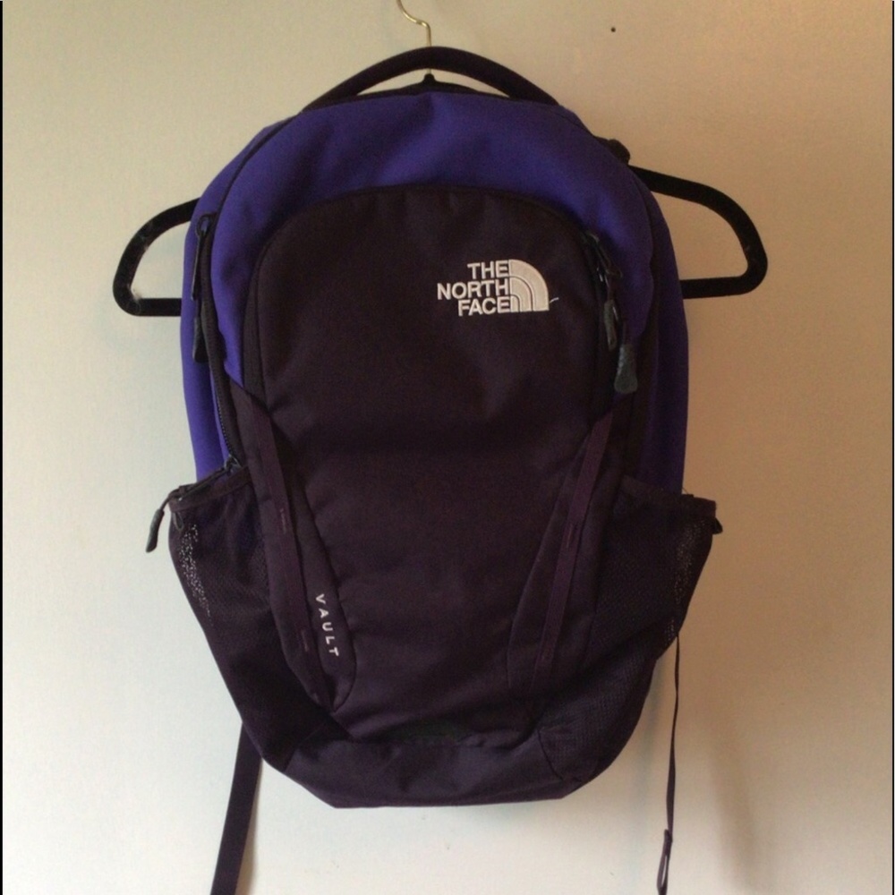 The North Face Purple and Black Vault Backpack
